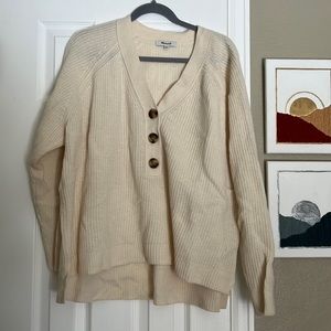 Madewell button sweater